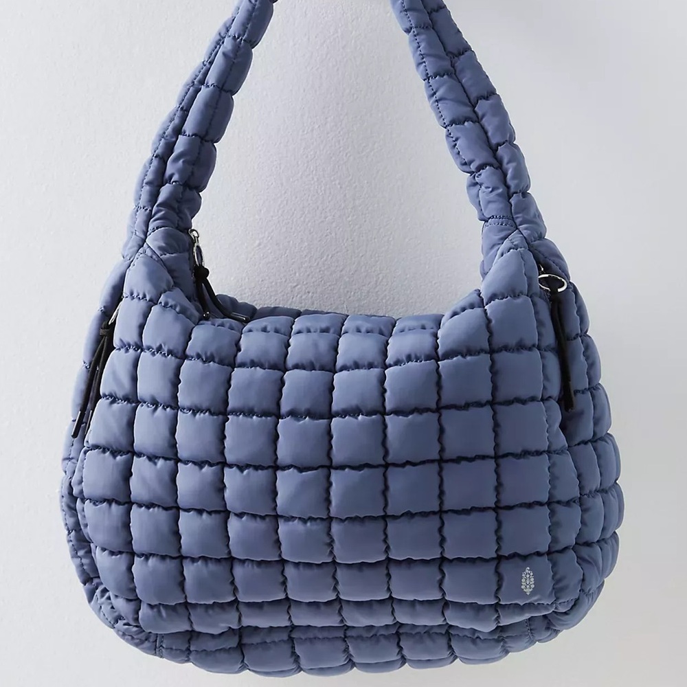 NWT Free People Quilted Carryall Slate